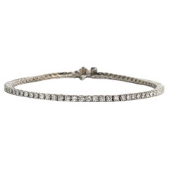 Bracelet tennis en or blanc 18 carats avec diamants de 2,00 carats