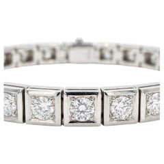 18K White Gold Diamond Tennis Bracelet 2.20ct G–H IF–VS Brilliant Diamonds