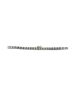 18K White Gold Diamond Tennis Bracelet #25438
