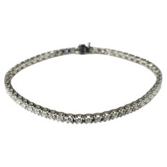 18K White Gold Diamond Tennis Bracelet #25438