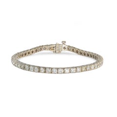 18 Karat Weißgold Diamant-Tennisarmband 5,00 Karat
