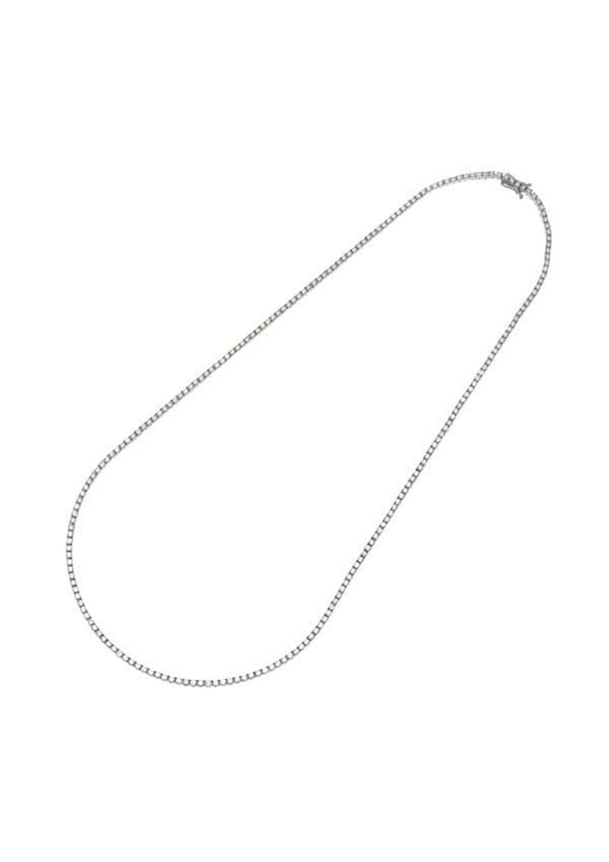 Rehaussez votre décolleté avec cet exquis collier tennis en or blanc 18 carats, orné de 4,50 ct de diamants étincelants.

Détails :

* SKU : cin401
* Matière : Or blanc 18K
* Type de bijoux : Collier/Pendentif Top
* Longueur de la chaîne : Environ