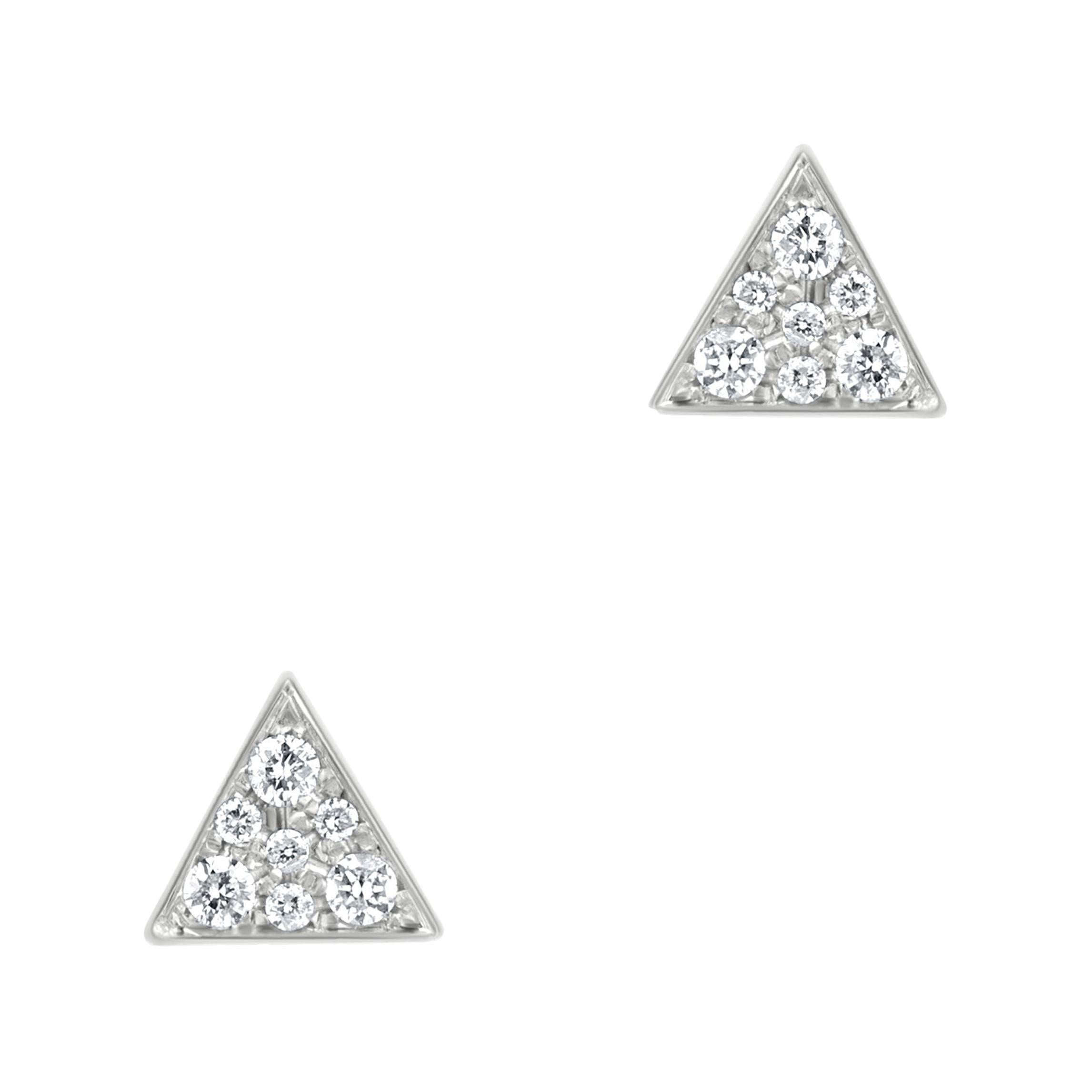 18K White Gold Asscher Cut Diamond Earrings For Sale at 1stDibs