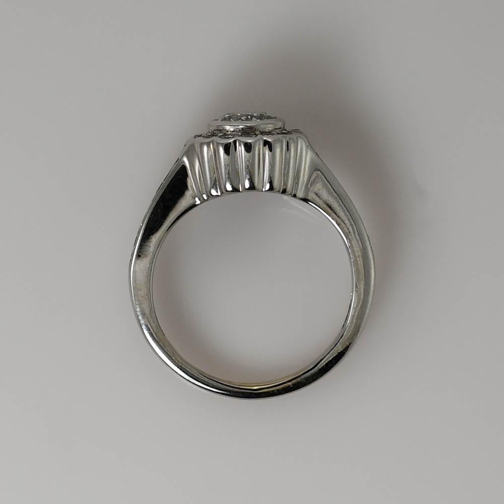 18K Weißgold Diamant Ehering Set 1,10ct im Angebot 5