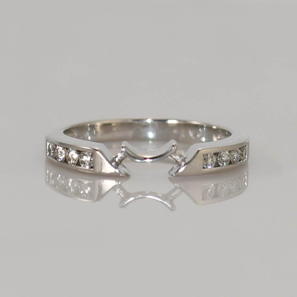 18K Weißgold Diamant Ehering Set 1,10ct im Angebot 6