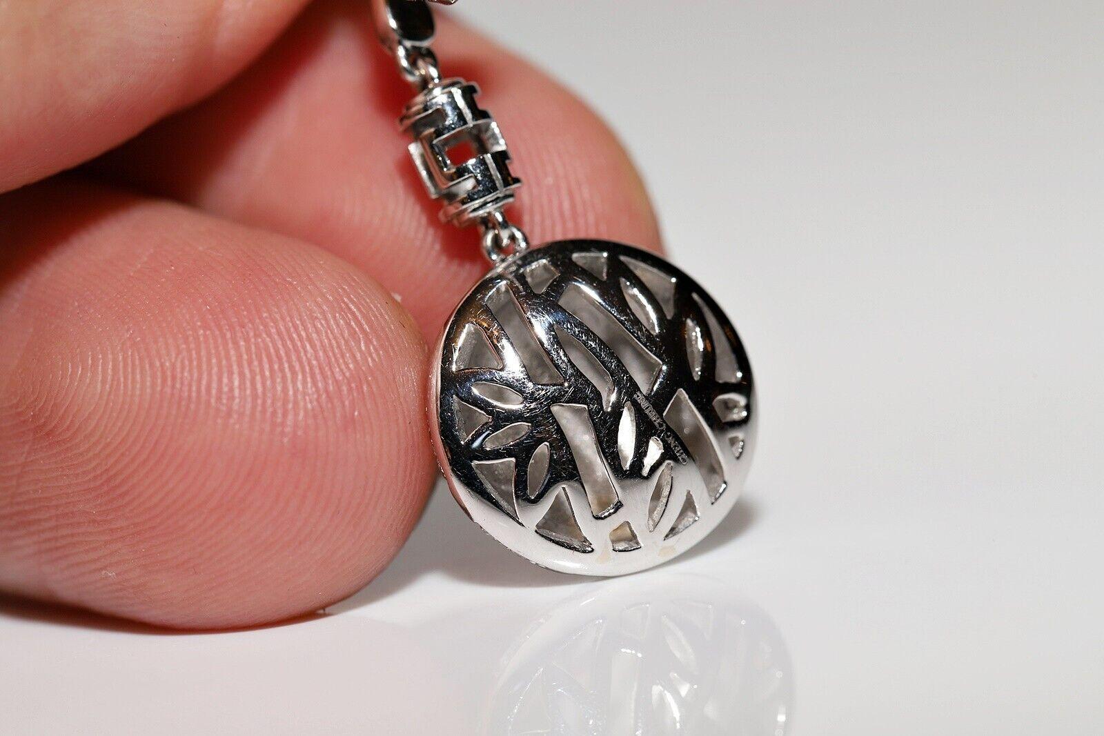 18k Weißgold Divin Marke natürlichen Diamanten verziert Dragon Sytle Drop Ohrring im Angebot 5