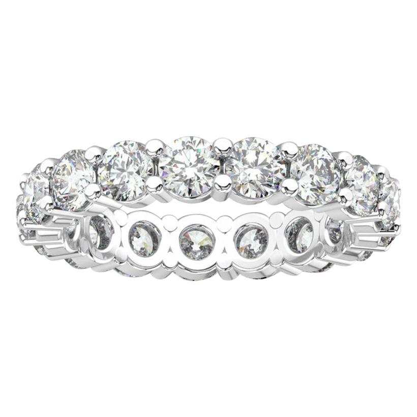 18K White Gold Doris Eternity Diamond Ring '2 1/2 Ct. tw' For Sale