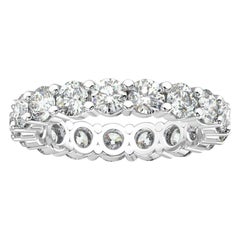 Bague d'éternité Doris en or blanc 18 carats avec diamants (2 1/2 Ct. tw)