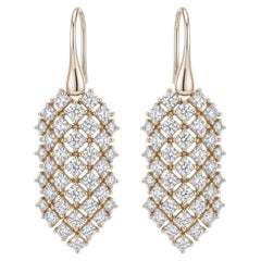 Orecchino in oro bianco 18 carati con diamante