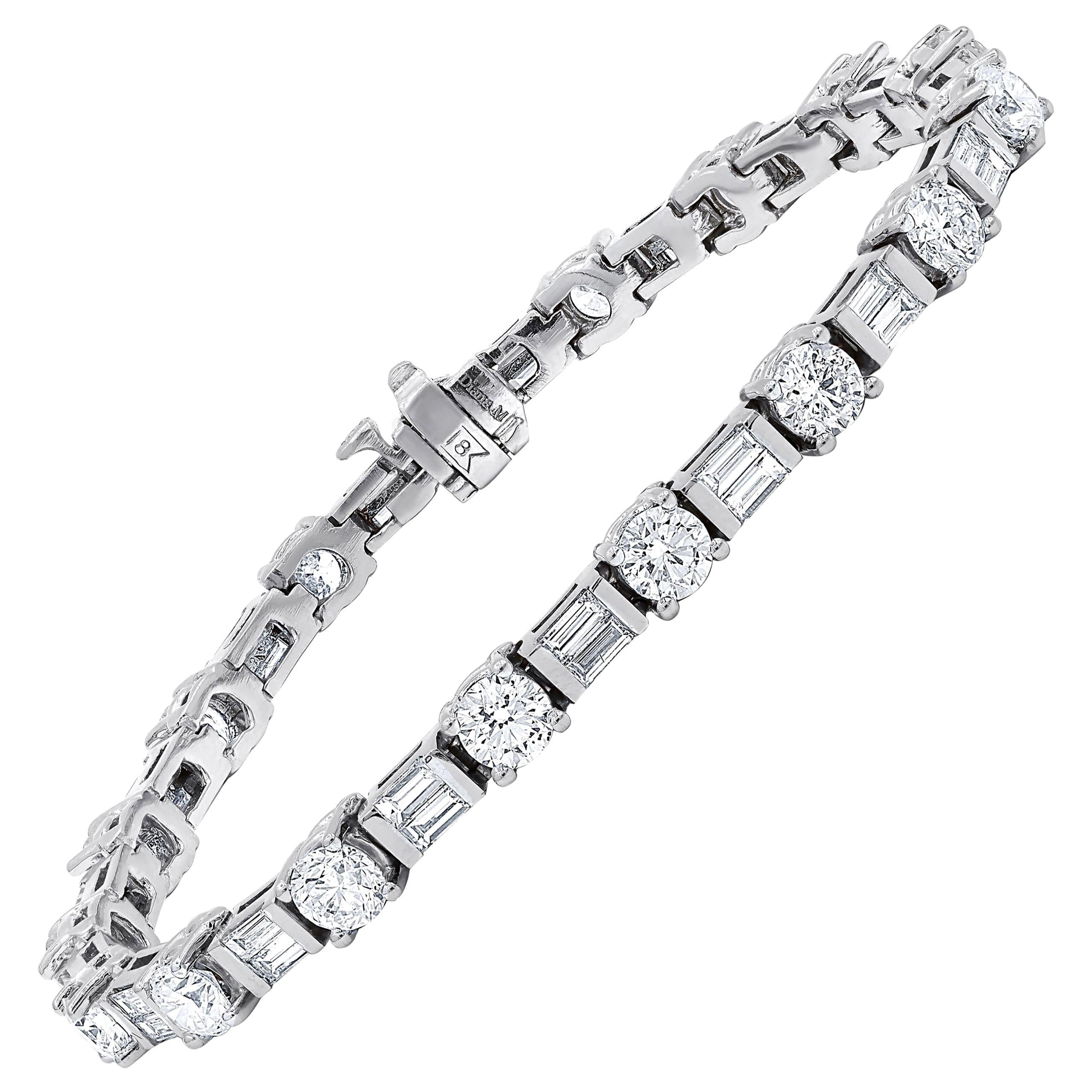 5 Carat Classic Diamond Tennis Bracelet | deBebians