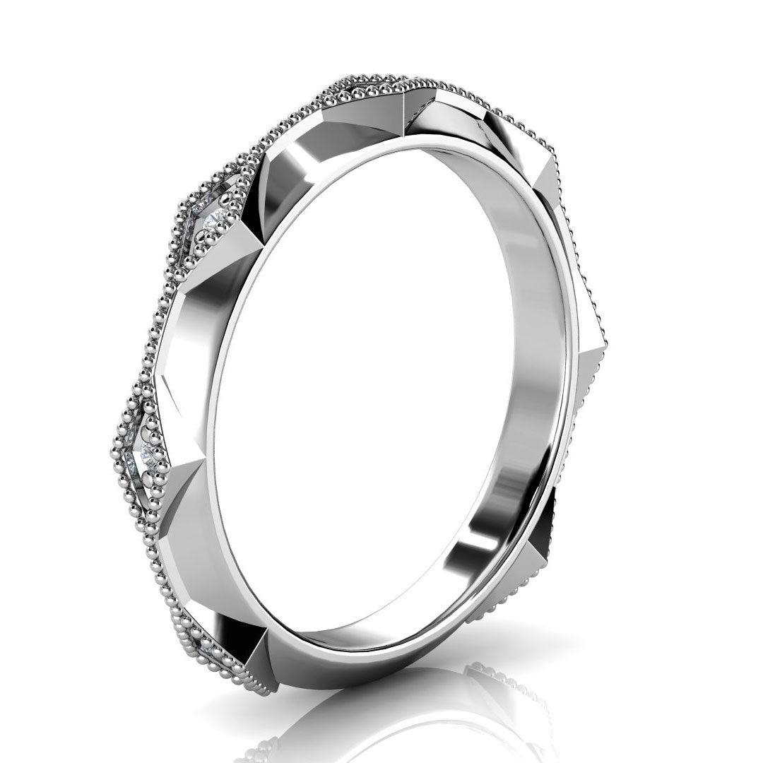 For Sale:  18K White Gold Elsa Diamond Ring 2