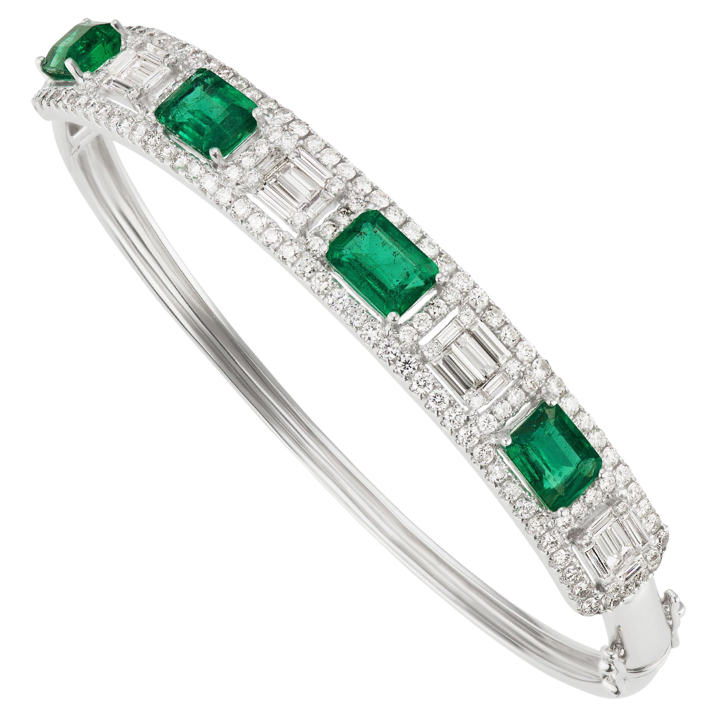 Edwardian Rubies Emeralds 18K Gold Bangle King Edward Queen Alexandra ...