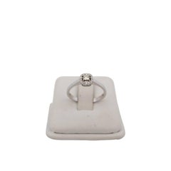 18K White Gold Engagement Ring with Diamonds