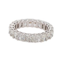 18K White Gold Eternity Band