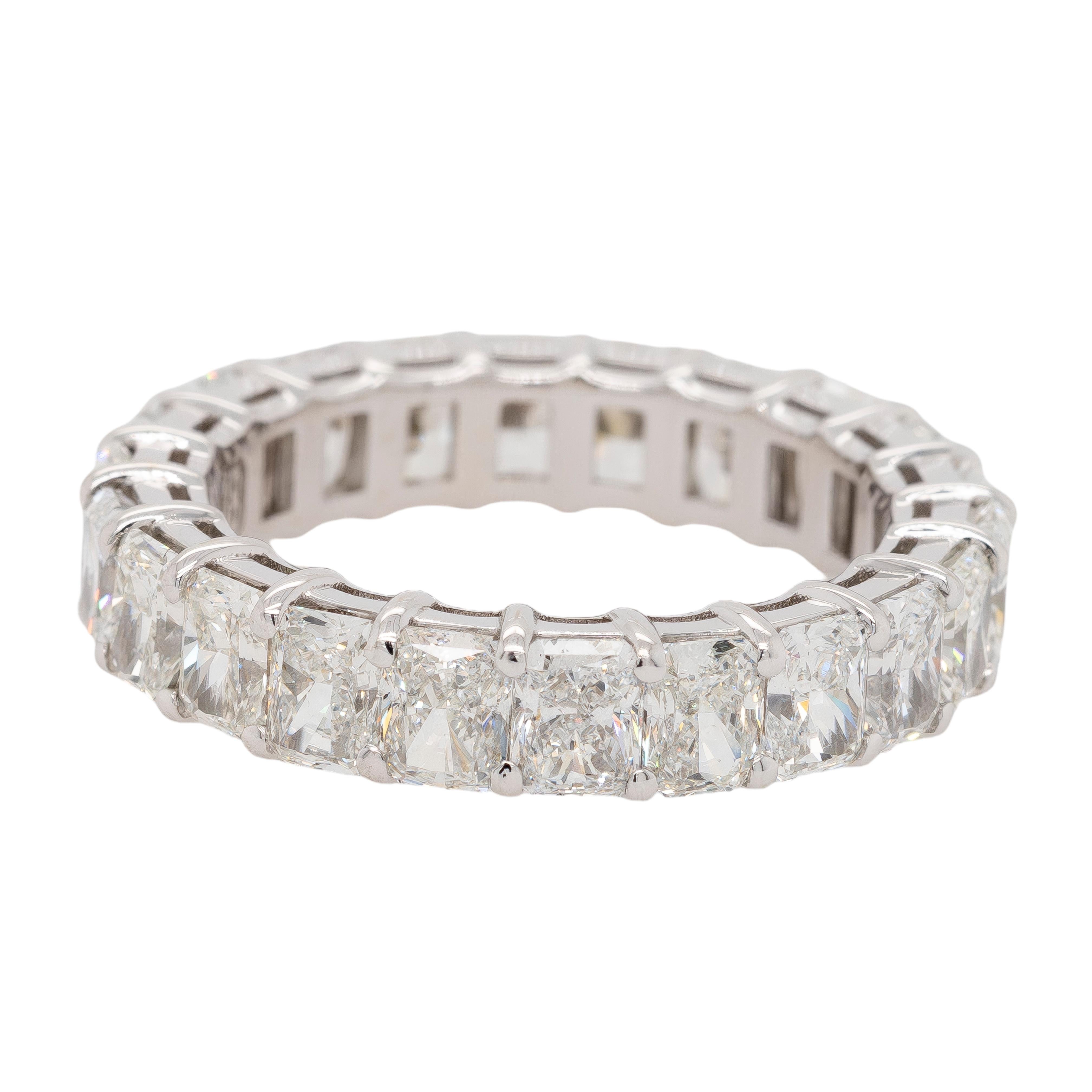 18K White Gold Eternity Band For Sale 1