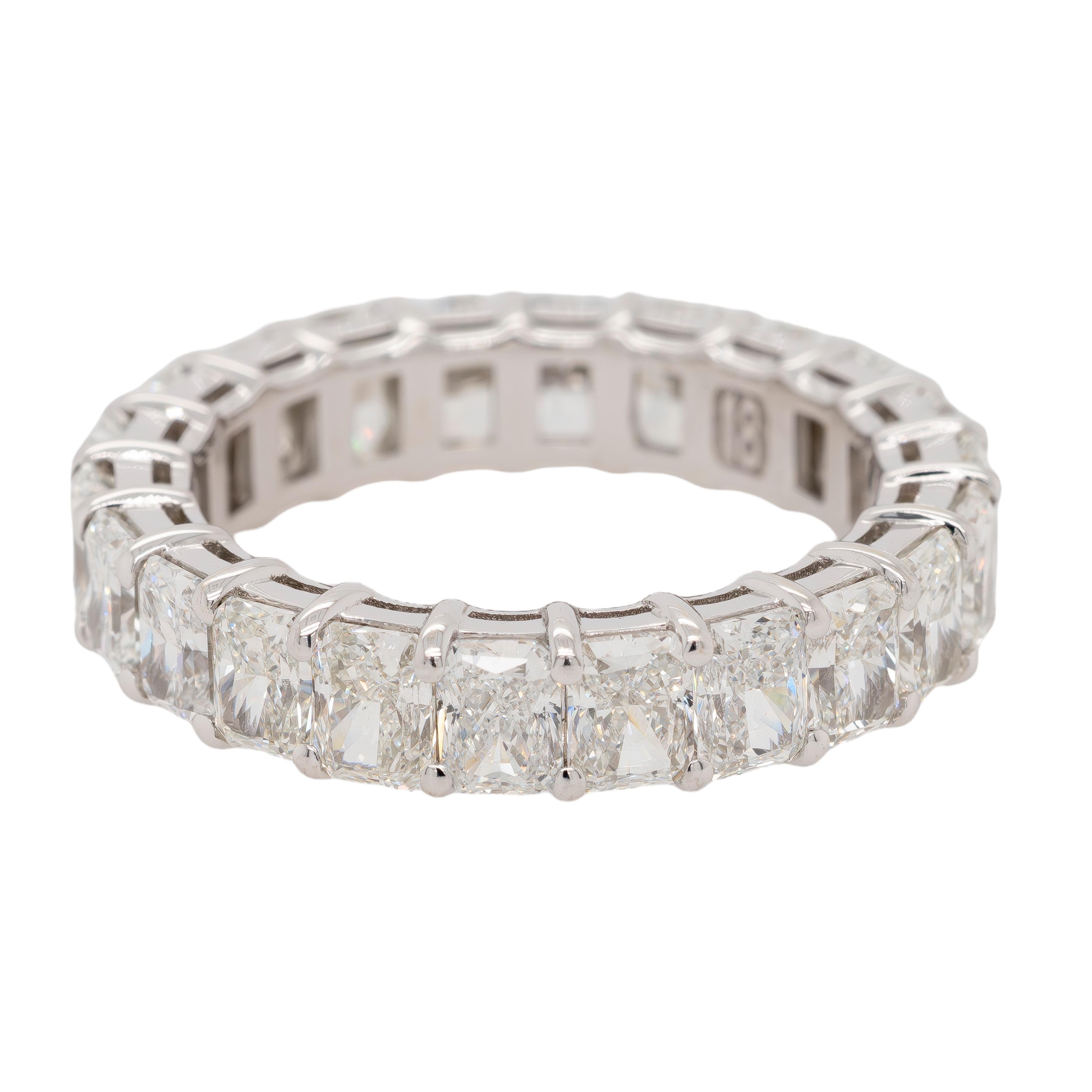 18K White Gold Eternity Band For Sale 2