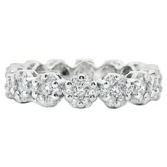 Anillo de oro blanco de 18 quilates - Talla 7