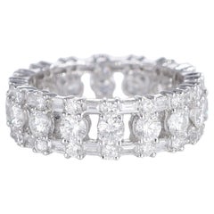 18K White Gold Eternity Ring with Diamonds