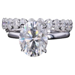 Antiker 2 Karat zertifizierter natürlicher Diamant Verlobungsring in 18K Gold