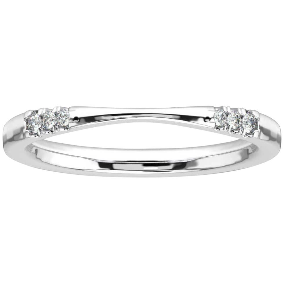 18K White Gold Evelyn Diamond Ring For Sale