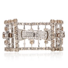 18K White Gold Fancy Colored Diamond Bracelet