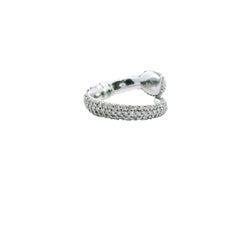 18k White Gold Fashion Ring with Diamonds 5US