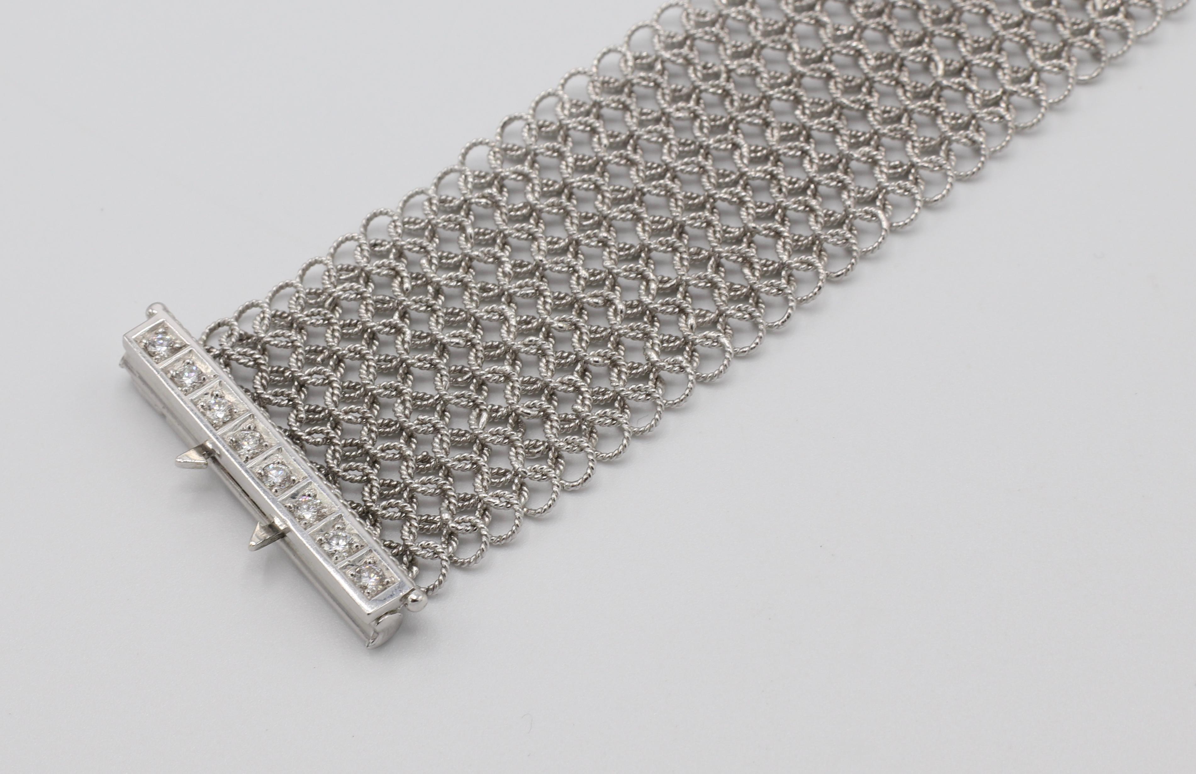 mesh diamond bracelet