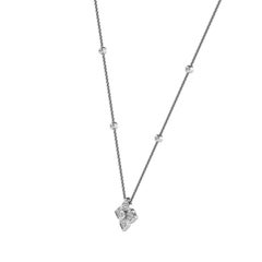 18 Karat White Gold Floral Diamond Necklace '1/5 Carat'
