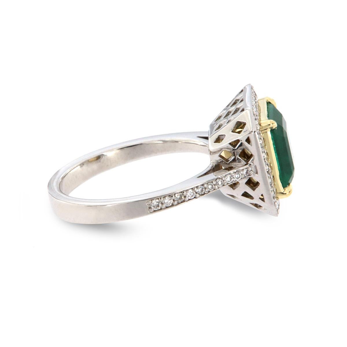 square green diamond ring