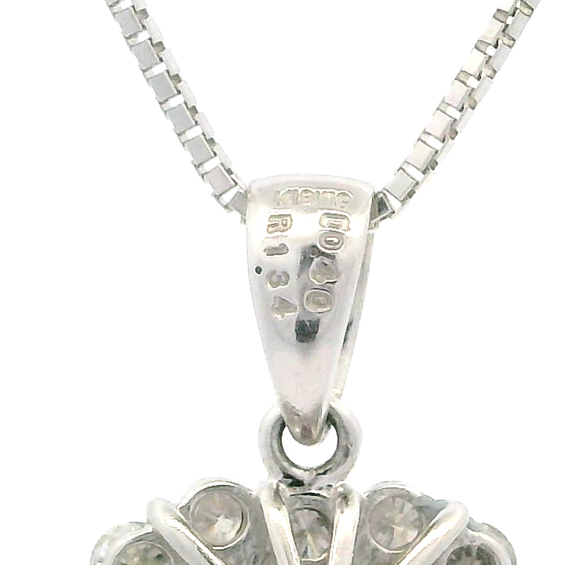Women's 18k White Gold GIA 1.74ctw Burma Ruby w/ Diamond Halo Heart Pendant Necklace For Sale