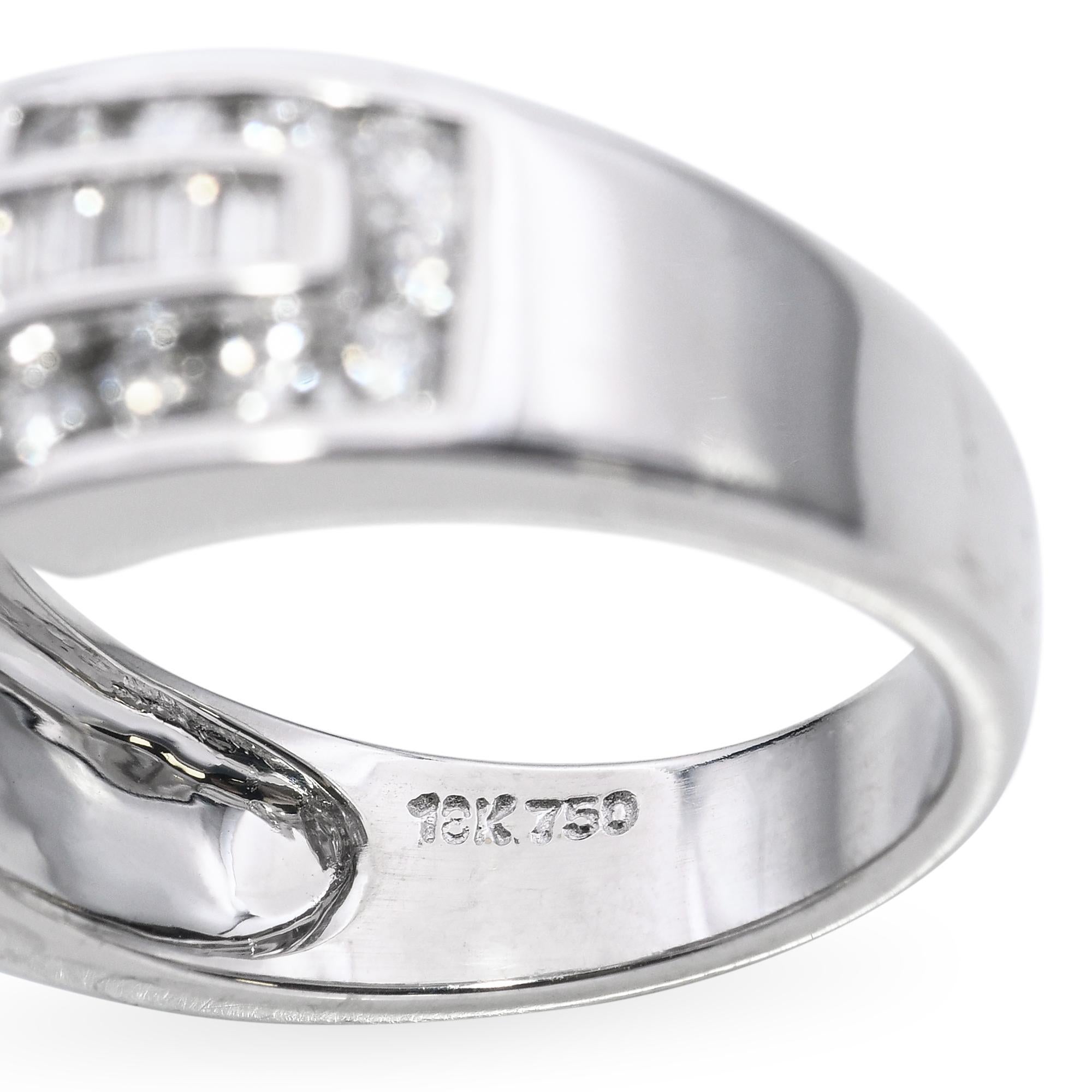 18k White Gold GIA 2.73tcw Diamond Engagement Ring GIA For Sale 3