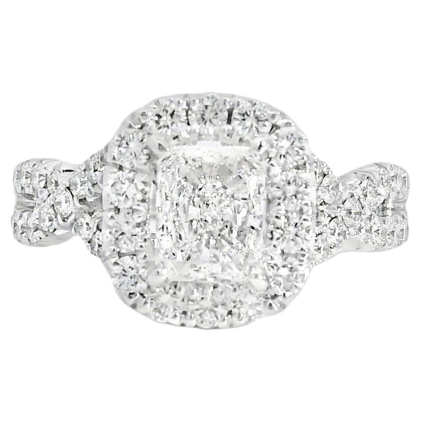 18k White Gold GIA Certified 1.01ct Diamond Engagement Ring