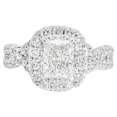 18k White Gold GIA Certified 1.01ct Diamond Engagement Ring