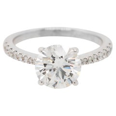 Verlobungsring aus 18 Karat Weißgold mit GIA-zertifiziertem Diamant