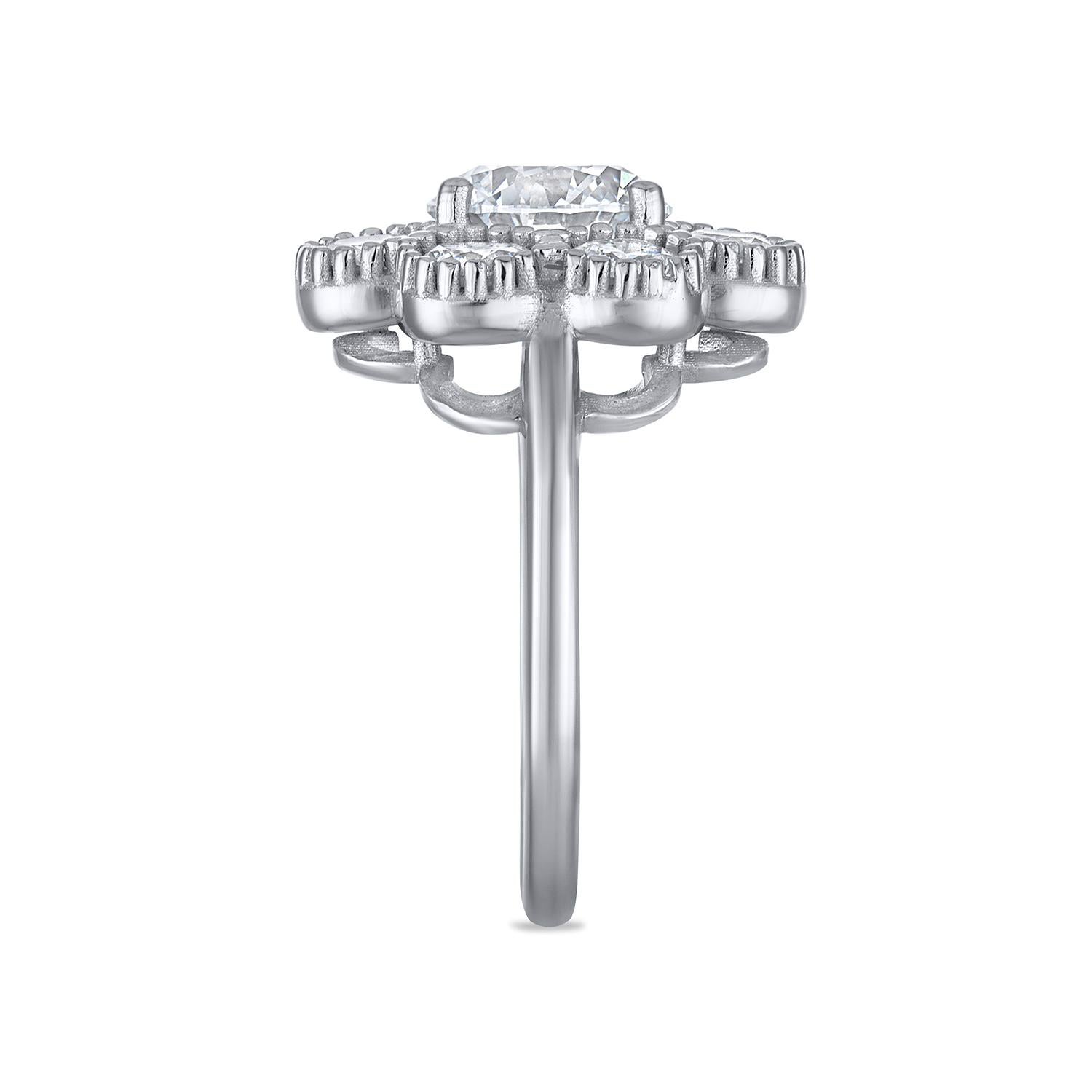 Women's or Men's GIA Certified Natural Round Diamond Ring