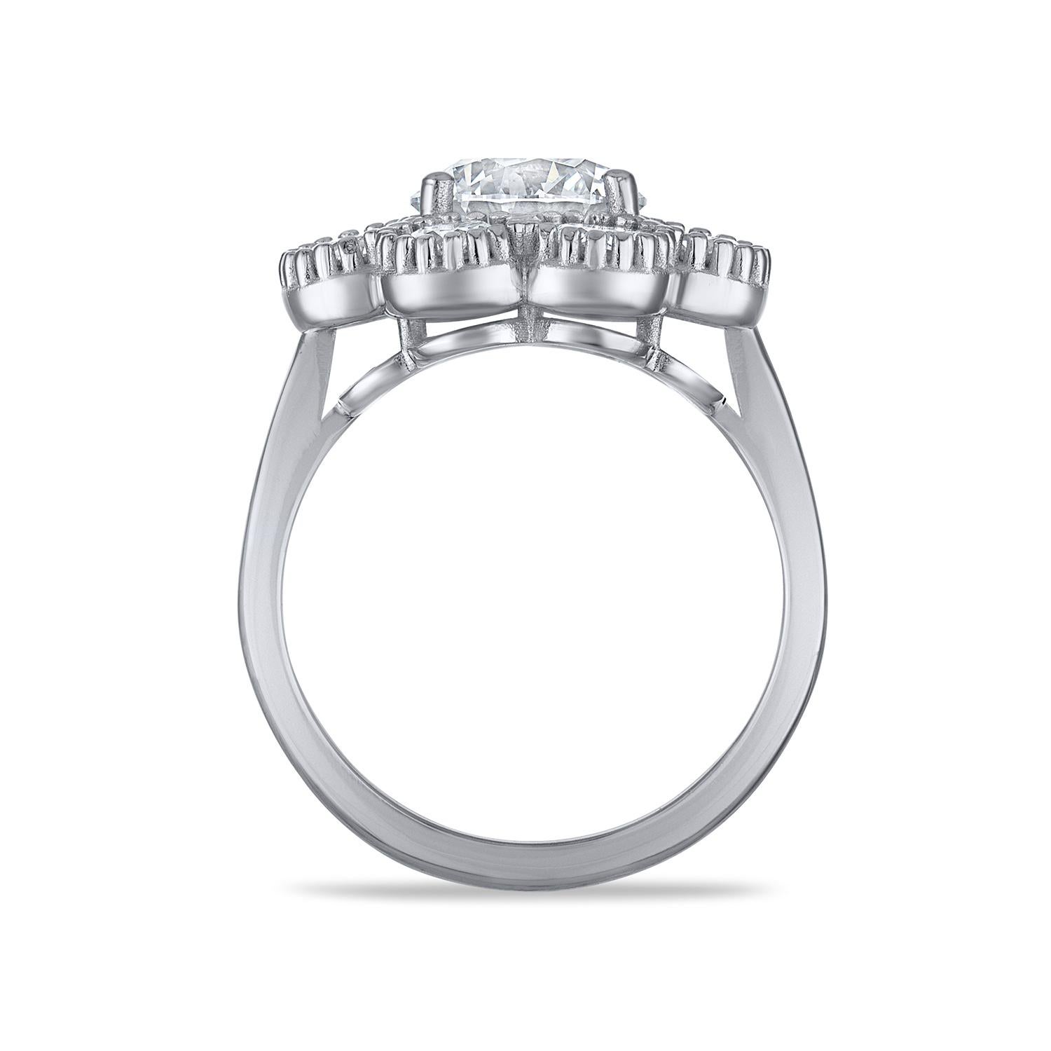 GIA Certified Natural Round Diamond Ring 1