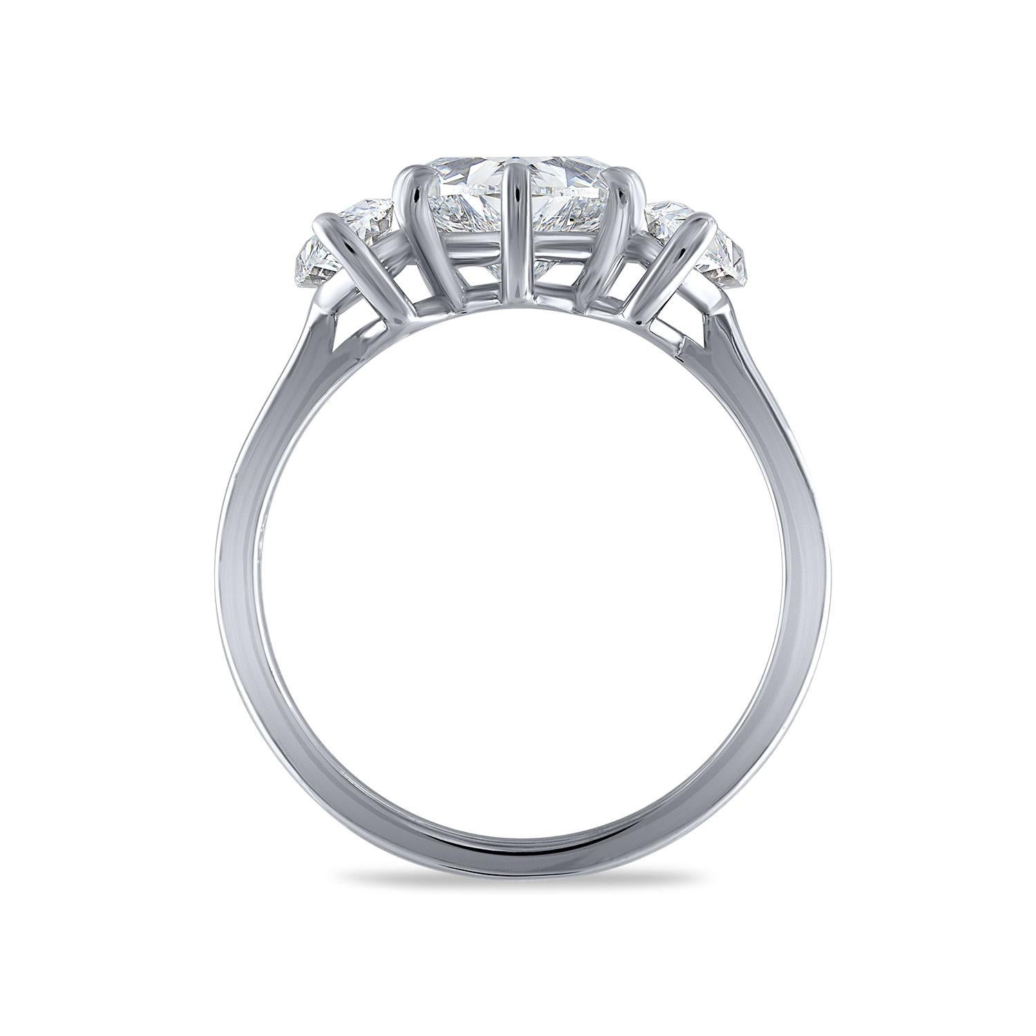 Mixed Cut GIA Certified Natural Flawless Heart Shaped Diamond Ring