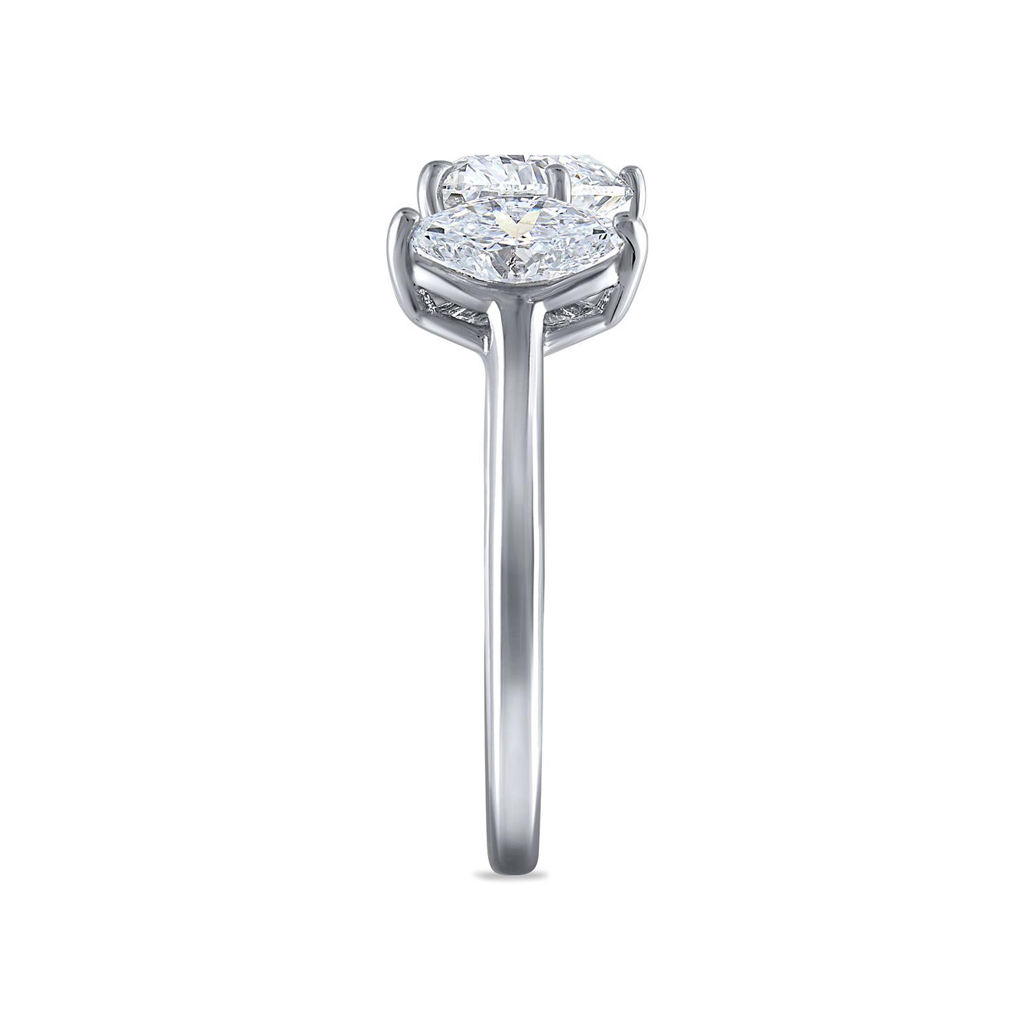 GIA Certified Natural Flawless Heart Shaped Diamond Ring In New Condition In Boca Raton, FL