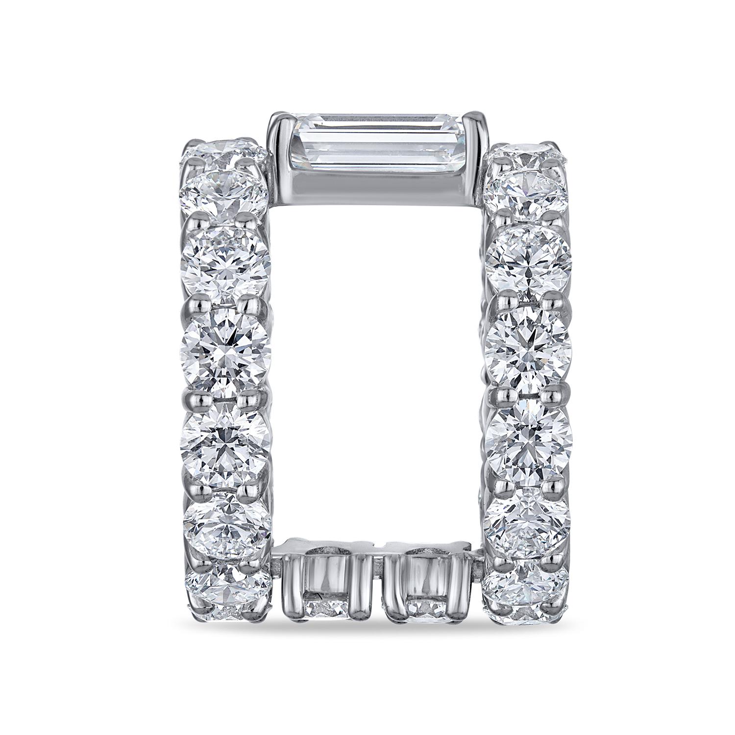 GIA Certified Natural Flawless Diamond Double Eternity Ring 2