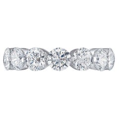 GIA Certified Natural Flawless Round Diamond Eternity Ring