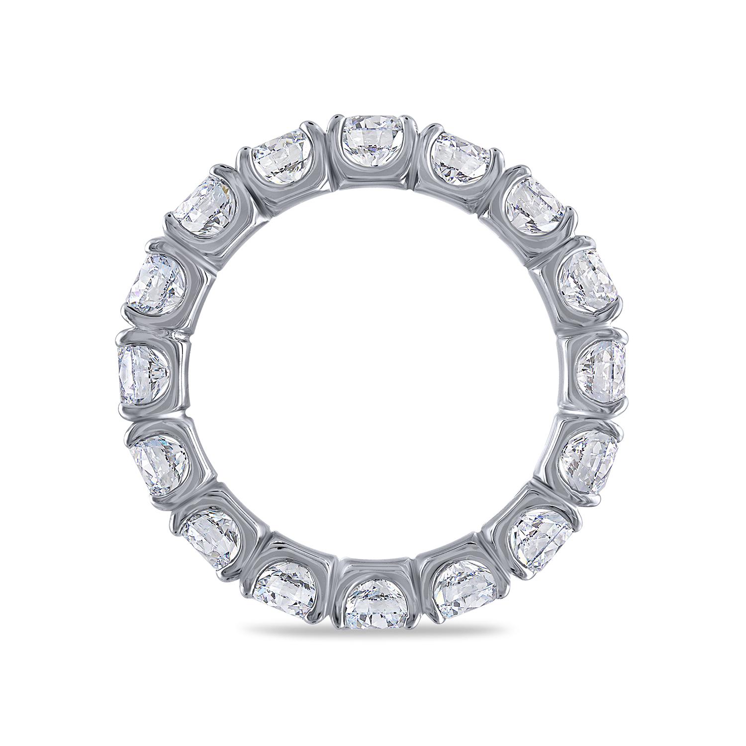 GIA Certified Natural Diamond Eternity Ring In New Condition In Boca Raton, FL