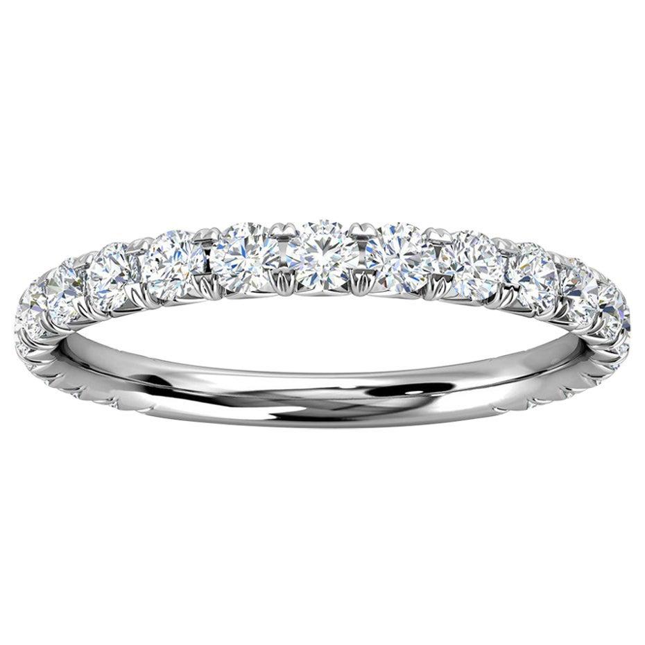 For Sale:  18K White Gold GIA French Pave Diamond Ring '1/2 Ct. tw'
