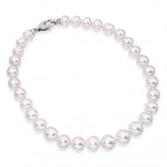 18k White Gold Graduated South Sea Pearl Necklace