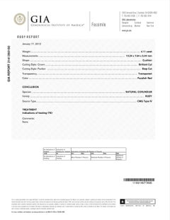 18K White Gold Halo Diamond GIA Certified 4.11 Carat Oval Ruby Engagement