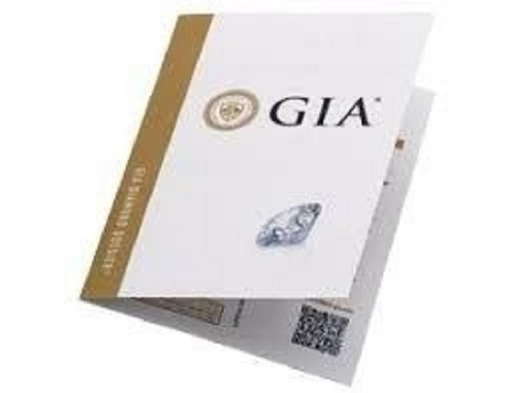 Bague à tige fendue en or blanc 18 carats avec diamants naturels de 2,38 carats certifiés GIA en vente 5