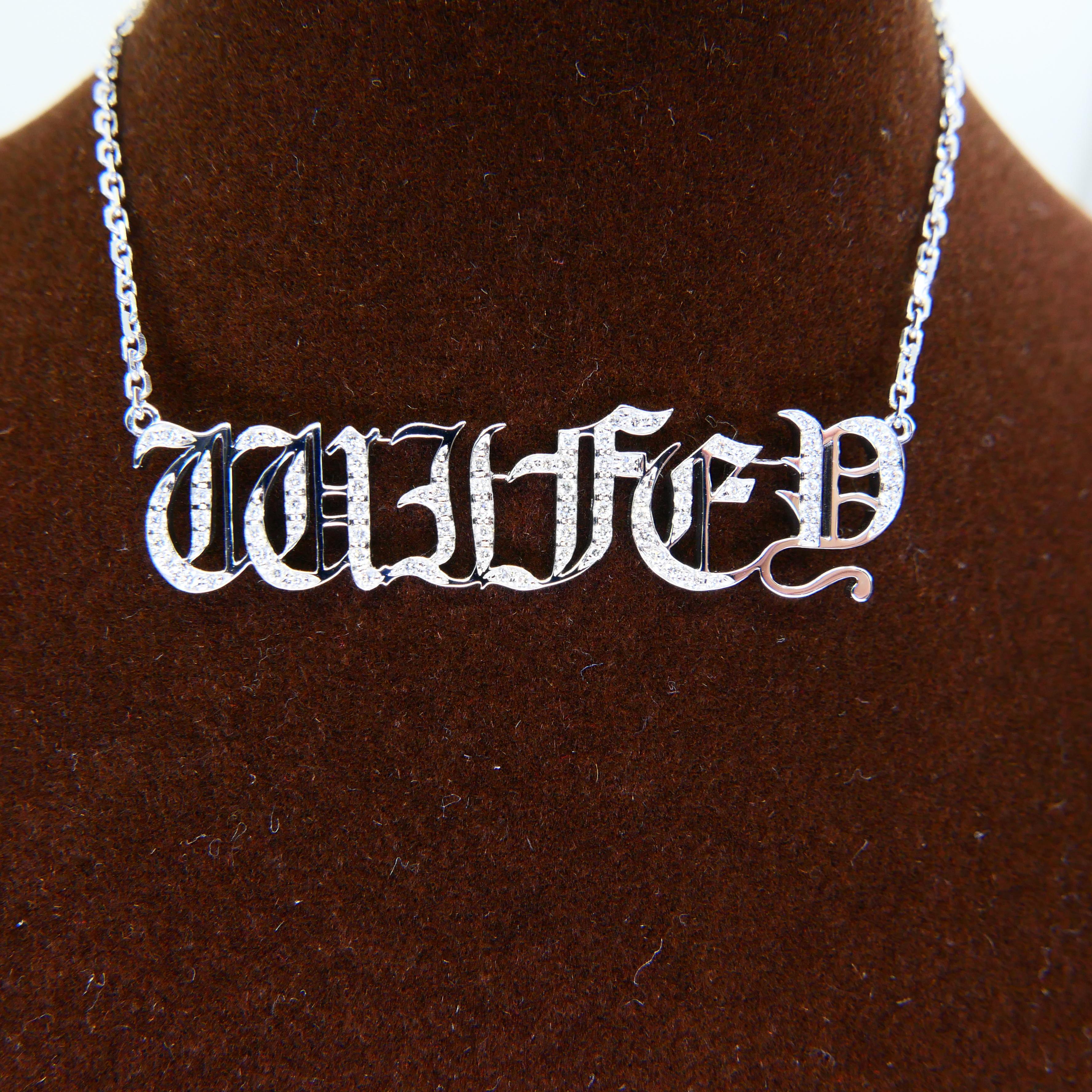 wifey diamond necklace