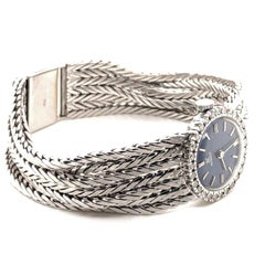 18 Karat White Gold HY MOSER Watch with Diamonds