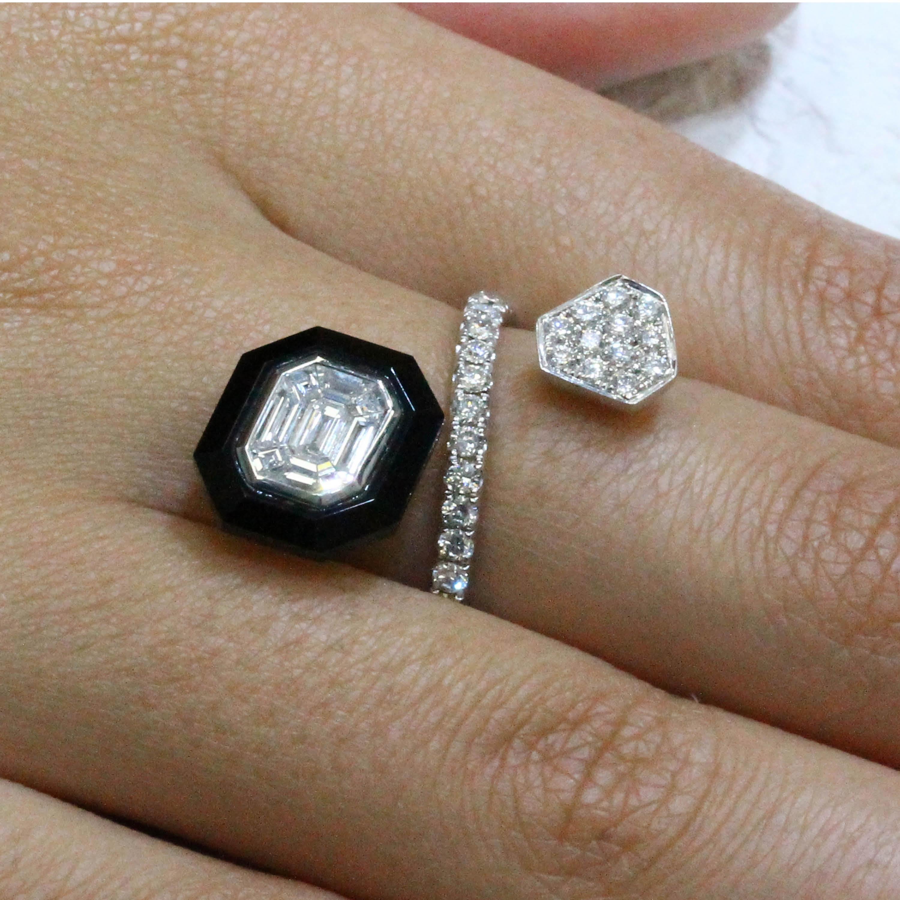 onyx baguette ring
