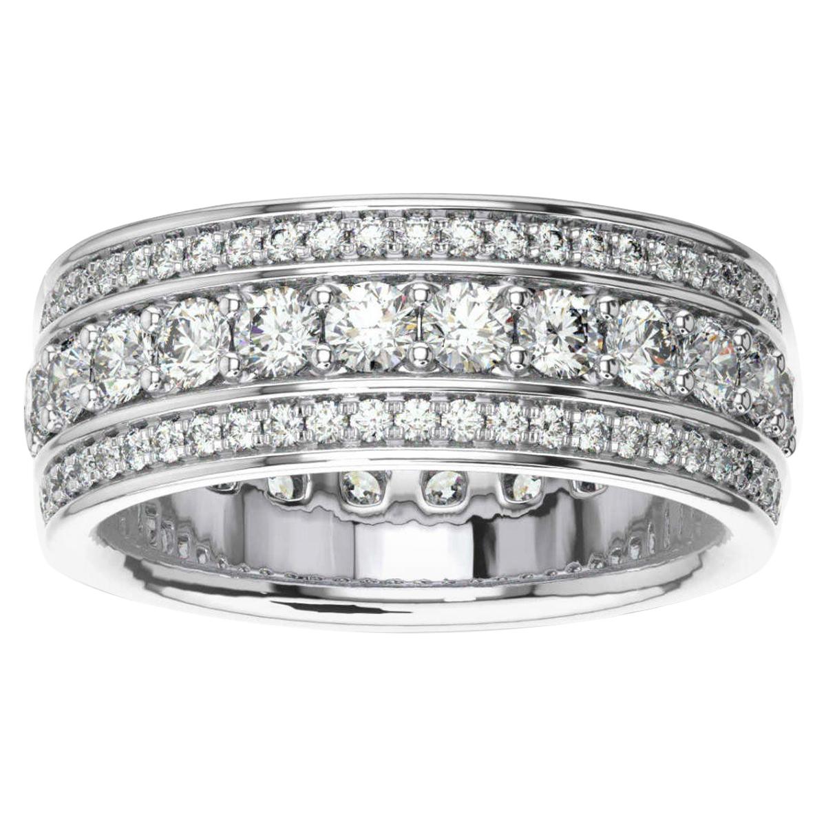18K White Gold Katharine Eternity Diamond Ring '2 Ct. Tw' For Sale