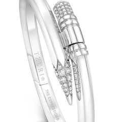 18K White Gold Large Expression Bracelet